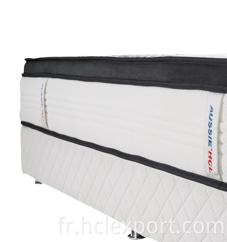 matelas usine en gros en gros de la qualité du sommeil de haut niveau Roll Up Pocket Spring Mattress Zone de confort Matelas